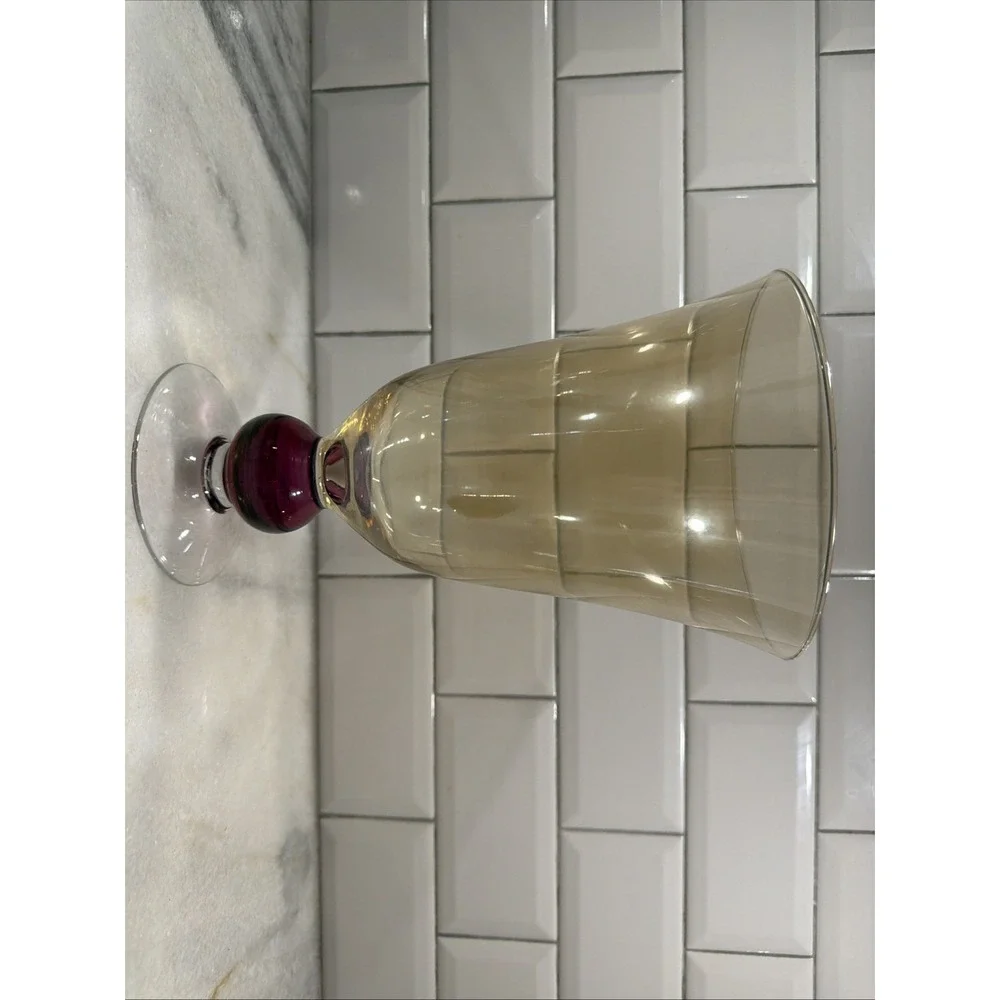 Elegant Clear Glass CRYSTAL TRUMPET VASE, Footed, Hand Made in Poland ~ 10
